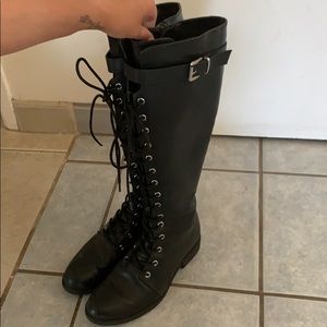 Knee High Lace up Boots
